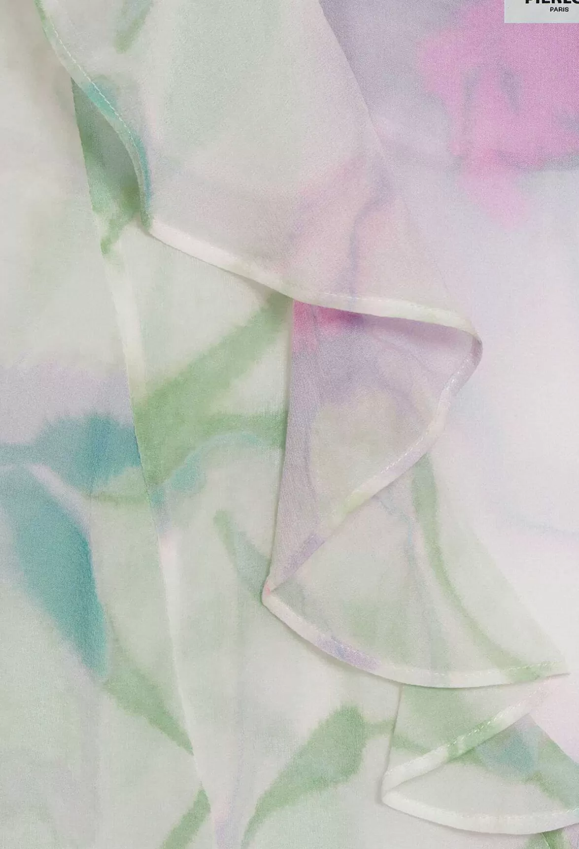 Claudie Pierlot Watercolour Print Silk Blouse*Women Tops And Shirts