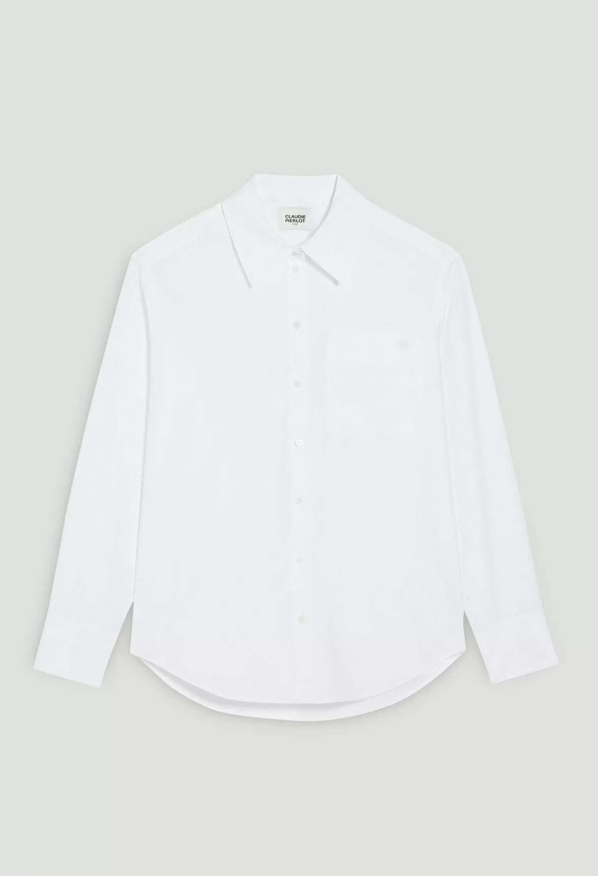 Claudie Pierlot White Cotton Shirt*Women Tops And Shirts