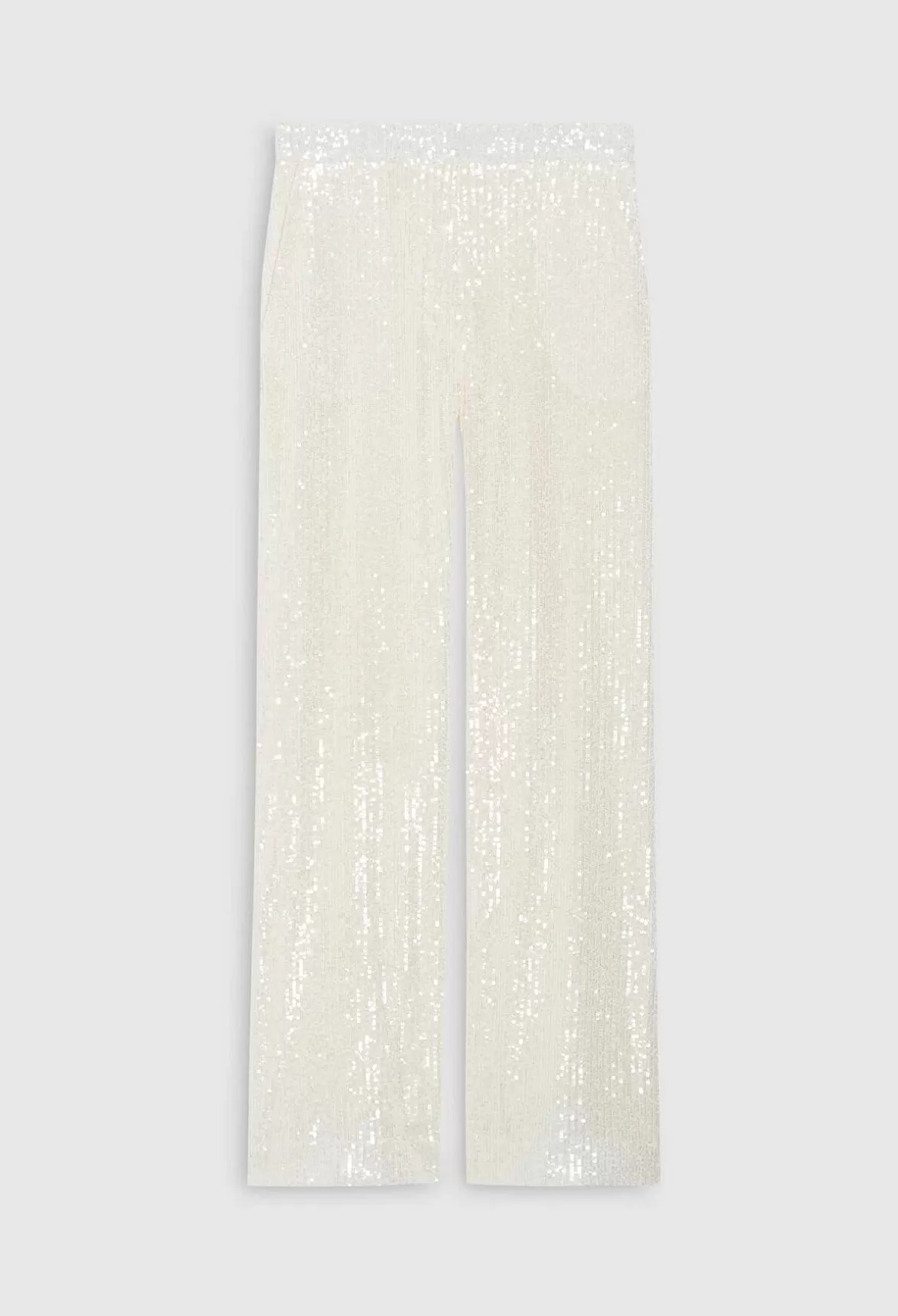 Claudie Pierlot White Sequinned Trousers*Women Jeans And Trousers