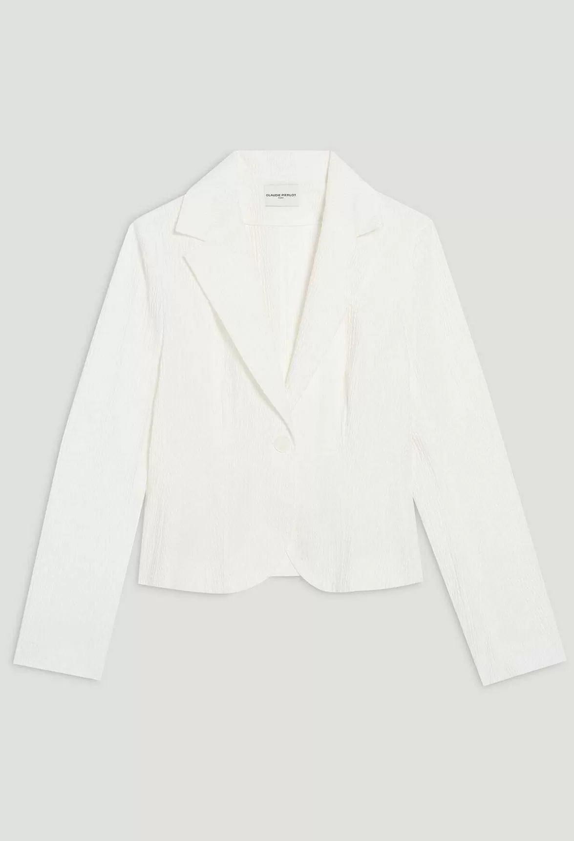 Claudie Pierlot White Slim-Fit Suit Jacket*Women Blazers