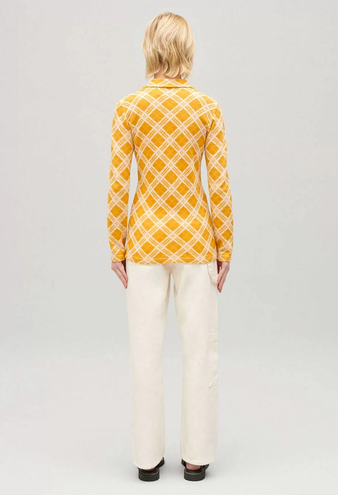 Claudie Pierlot Yellow Checked Cardigan*Women Sweaters And Cardigans